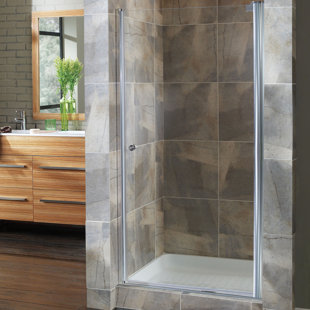 HAZELWOOD HOME Cove 72" H Pivot Semi-Frameless Shower Door
