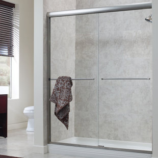 HAZELWOOD HOME Cove 70" H Bypass Semi-Frameless Shower Door