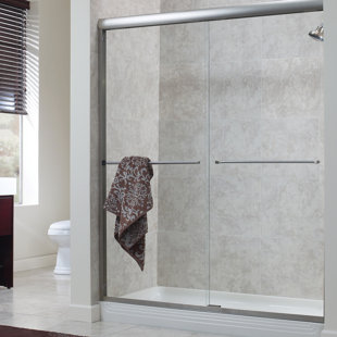 HAZELWOOD HOME Cove 70" H Bypass Frameless Shower Door