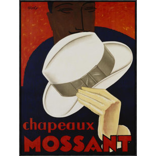 GLOBAL GALLERY Chapeaux Mossant, 1928 Framed On Canvas by Olsky Print