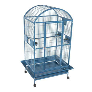 TUCKER MURPHY PET™ Christiann 76'' Iron Dome Top Floor Bird Cage with Wheels