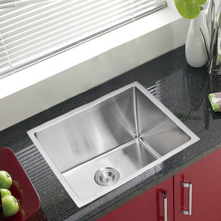 DCOR DESIGN Brier 23'' L Undermount Single Bowl Stainless Steel Kitchen Sink