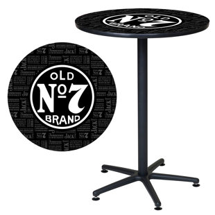 JACK DANIEL'S LIFESTYLE PRODUCTS Round Metal Base Dining Table
