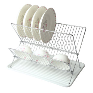 MEGA CHEF Metal 2 Tier Dish Rack