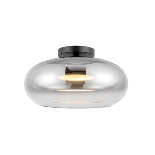 KUZCO LIGHTING Trinity Glass LED Semi Flush Mount