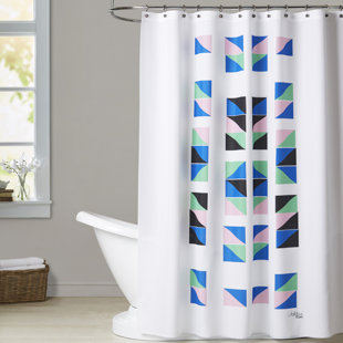 TRULE Josue Geometric Shower Curtain