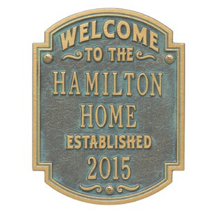 WHITEHALL PRODUCTS Heritage 3-Line Wall Address Plaque