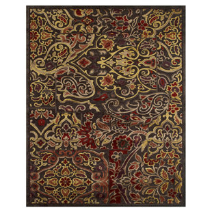 ASTORIA GRAND Barry Oriental Red/Yellow/Brown Area Rug