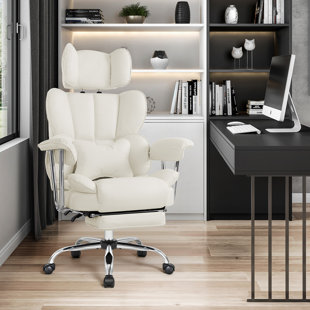 INBOX ZERO Armie Polyester Blend Executive Chair with Headrest