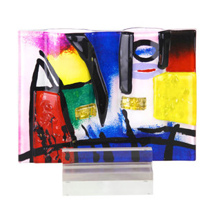 JASMINE ART GLASS Glass Table Vase