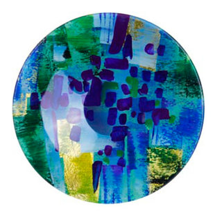 Jasmine Art Glass Glass Platter