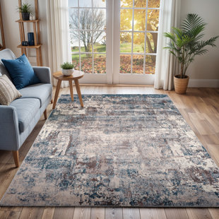 BLUE ELEPHANT Abstract Area Rug
