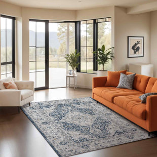 BLUE ELEPHANT Teppich Mather in Marineblau