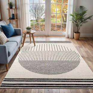 BLUE ELEPHANT Corum Black/Off-White Rug