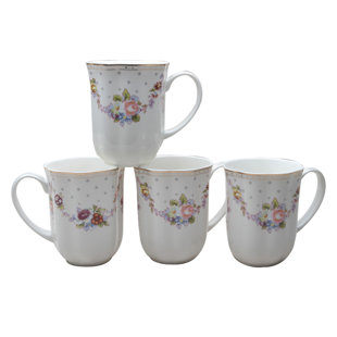 GRACE'S TEA WARE 12 Oz. Coffee Mug (Set of 4)