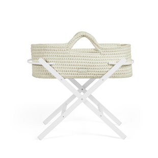 ICKLE BUBBA Nova Moses Basket & Stand - White