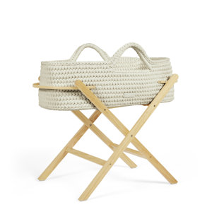 ICKLE BUBBA Nova Moses Basket & Stand - Pine