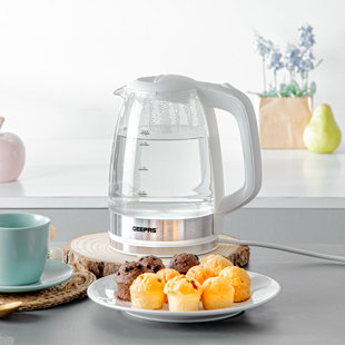 GEEPAS Electric Kettle 4 Slice Bread Toaster & Microwave Kitchen Set
