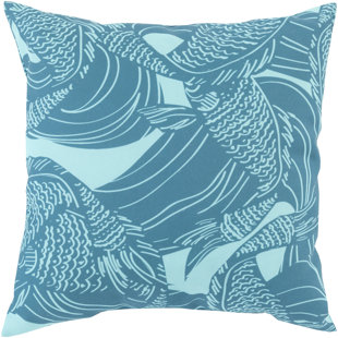 LIVABLISS Mizu Ikat Indoor/Outdoor Throw Pillow
