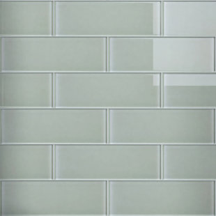 SUPREME TILE Crystile 4" x 12" Glass Mosaic Subway Tile