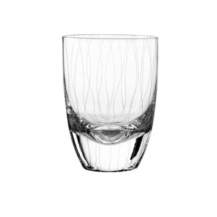 Qualia Glass Breeze 4 - Piece 15oz. Glass Whiskey Glass Glassware Set (Set of 4)