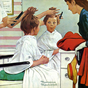 VAULT W ARTWORK " First Trip To The Beauty Shop " by Norman Rockwell