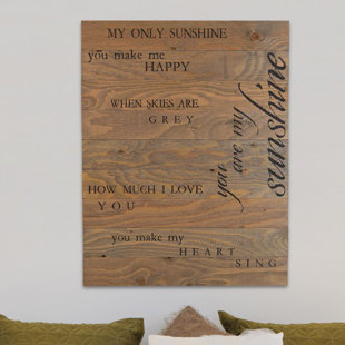 FIRESIDE HOME "You Are My Sunshine" Wooden Pallet Sign Wall Décor