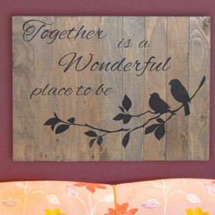 FIRESIDE HOME Together Is a Wonderful Place to Be Wall Décor