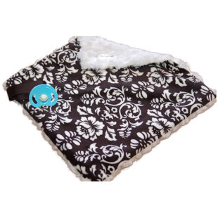 BBEMERALD Black Minky Fabric Baby Blanket