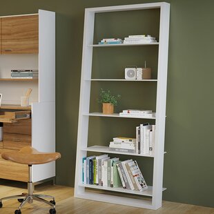 BDI Eileen Blanc 74" H x 34.25 W Ladder Bookcase