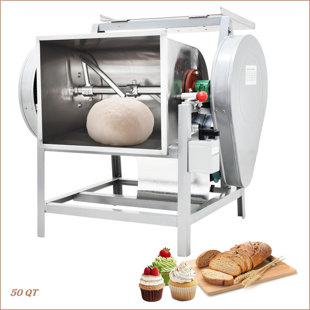 BABEVY Commercial Dough Mixer, Professional Pizza Dough Mixer,110V Electric Stand Mixer Dough Kneading Machine with 90 Degree Tilt for Bakeries Pizzerias