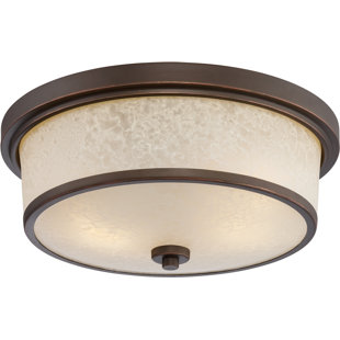 ALCOTT HILL® Thorpe Mahogany Bronze 2 - Bulb Outdoor Flush Mount