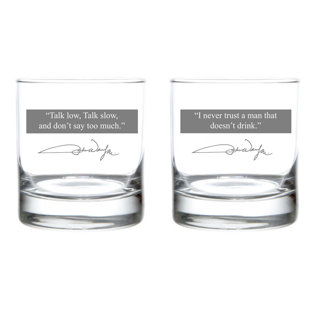 ROLF GLASS John Wayne 11 oz. Whiskey Glass (Set of 2)