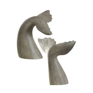 ROSECLIFF HEIGHTS Whale Tail Non-skid Bookends (Set of 2)