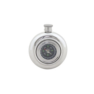 CORBELL SILVER COMPANY Compass Flask