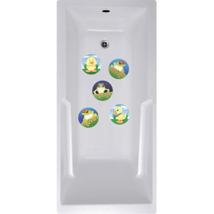 NO SLIP MAT BY VERSATRACTION Bath Mat with Non-Slip Backing (Set of 5)