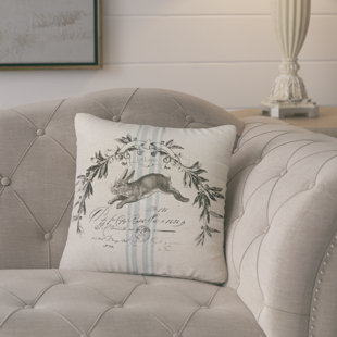 THEWATSONSHOP Linen Reversible Throw Pillow