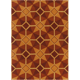 CHANDRA RUGS Allie Wool Geometric Rug