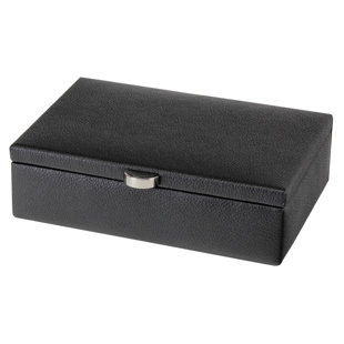 LONDON CLOCK COMPANY Polyurethane Leather Jewellery Box + Mirror