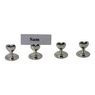 CORBELL SILVER COMPANY Silver Plated Place Cold Holder (Set of 4)