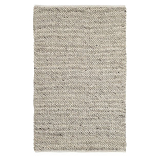 FERNLEAF Flachgewebe-Teppich Dominic aus Wolle in Grau