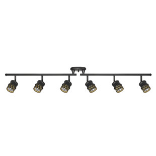 GLOBE ELECTRIC COMPANY Kearney 46.14'' 6 -Light Swing Arm Track Track Kit with Dimmable and Adjustable Head