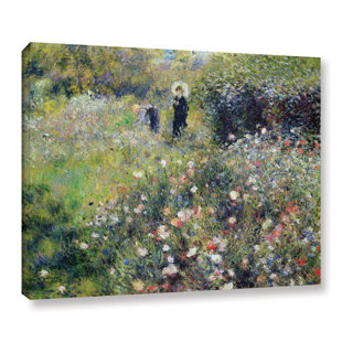 VAULT W ARTWORK " Woman With A Parasol In A Garden, 1875 " by Pierre-Auguste Renoir