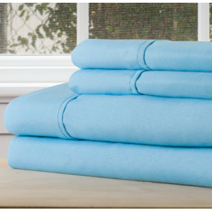 PLYMOUTH HOME 3-Piece Brushed Microfiber Sheet Set - Bedding with Wrinkle and Stain-Resistant Fitted and Flat Sheets Plus Pillowcase by Lavish Home