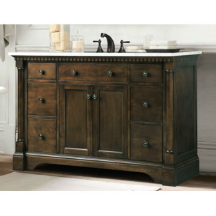 LEGION FURNITURE 49'' Single Bathroom Vanity with Stone Top