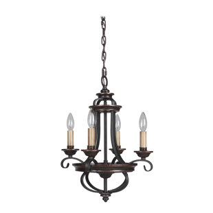 ASTORIA GRAND Westerfield 4 - Light Dimmable Empire Chandelier
