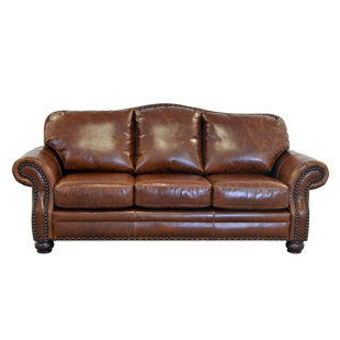 WESTLAND AND BIRCH Parker 95'' Leather Sofa