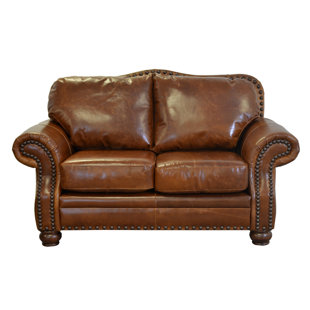WESTLAND AND BIRCH Parker 72'' Leather Loveseat