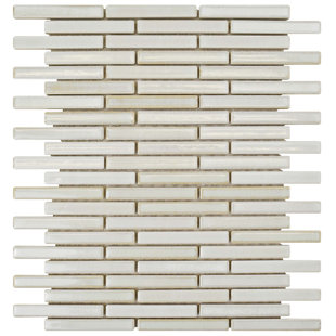 MEROLA TILE Arcadia 0.5" x 4" Porcelain Linear Mosaic Wall & Floor Tile