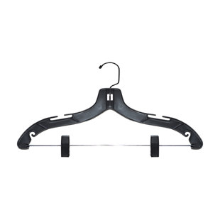 REBRILLIANT Fretwell Plastic Hangers With Clips for Skirt/Pants (Set of 25)